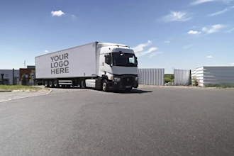 create truck logistic warehouse video