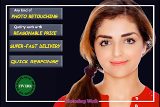 do photo retouching and image editing