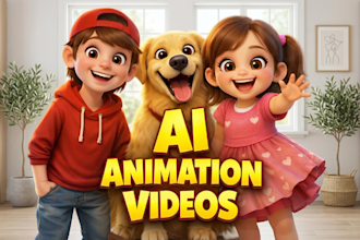 make ai animated videos, ai 3d kids stories, 3d pixar ai cartoon videos