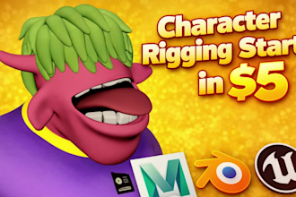 do rigging in maya or blender for animation, unreal