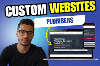 design a professional plumbing, contractor website