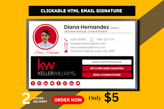 create HTML email signature or clickable HTML email signature