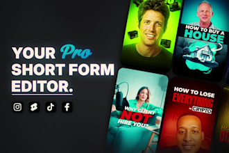 do engaging reels, vsl, talking head and real estate video editing