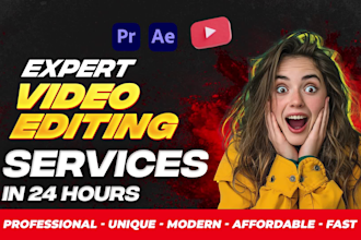 do professional youtube video editing in 24 hours