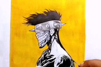 create nft hand drawing art with video