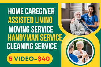 do home caregiver or handyman video for reels or social ads post