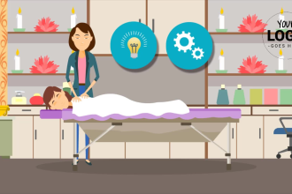 make massage therapy or spa service 2d animated awesome video