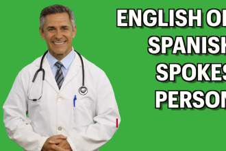 be your green screen english or spanish medical spokesperson