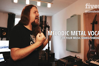 sing melodic metal vocals on your track