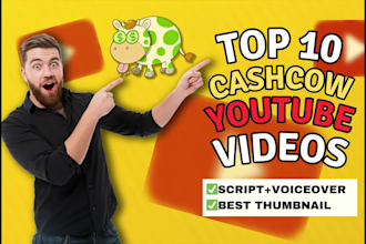 create the top 10 faceless ai cash cow youtube short videos