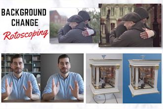 change or rotoscope background of your any video