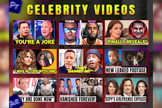 do professional celebrity gossip and celebrity news video editing