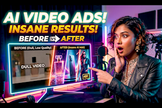 create ai video ads, ai commercial video, ai product ads
