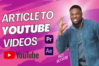 convert articles, scripts or text into video with voice over