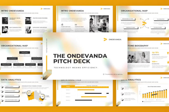 design a pitch deck powerpoint presentation