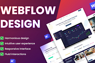 design or redesign your website or landing page on webflow