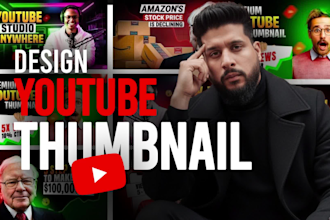design a youtube thumbnail and personal branding