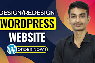 build, design or redesign wordpress website, rebuild wordpress elementor website