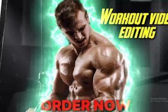 edit your workout, fitness and  gym video editing