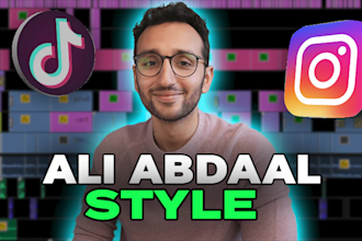 ali abdaal style edit with motion graphics