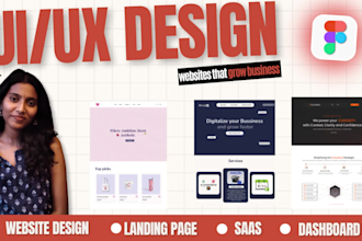 ui ux design, website design, saas dashboard design in figma