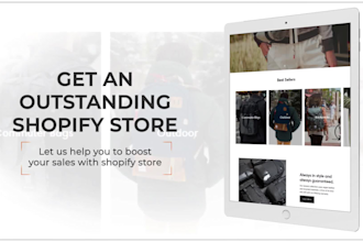 design shopify landing page and one product store by pagefly, gempages,zipify