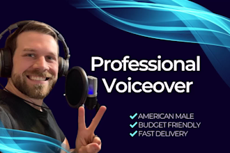 record an american male voiceover