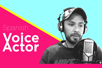spanish male video dubbing actor