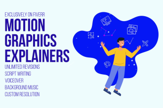 make high quality motion graphics explainer video