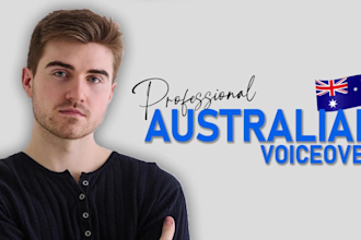 do an australian male voiceover for your project