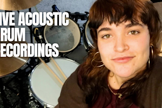 record live acoustic drums for pop, rock, and punk