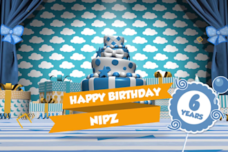 create this awesome happy birthday video