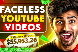 edit faceless youtube videos, faceless channel video editing