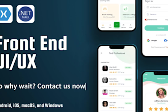 design dot net maui or xamarin forms UI UX