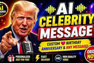 make donald trum happy birthday video