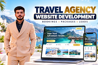 build a professional travel agency website with bookings