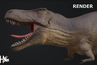create 3d creature, monster, animal for animations and game cgi and vfx