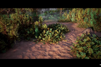 create 3d cinematic environment in unreal engine 5, level design, open world map