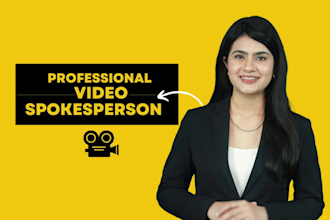 create female spokesperson video in hindi and english