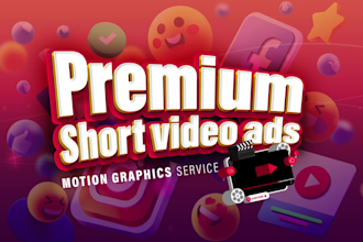 create 2d animated video ads for facebook, youtube, instagram, tikok