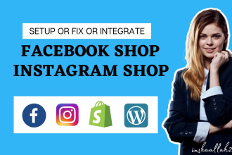 fix or setup facebook and instagram shop