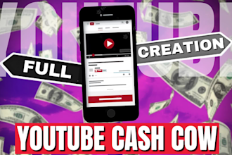 create automated cash cow youtube videos from scratch with script and voiceover