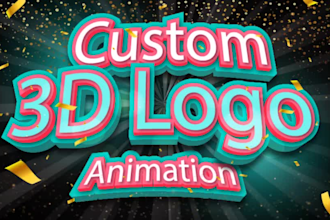 custom 3d logo animation in 06 hours