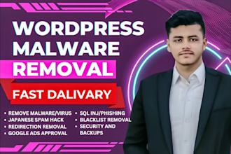 asap remove wordpress malware removal, clean malware, fix hacked wordpress site