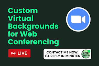 design custom zoom virtual meeting background