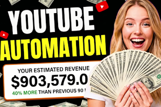 build and grow youtube automation channel and create automated cash cow videos