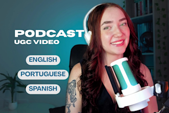 film viral ugc ads video for digital product mobile game in podcast