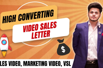 produce stunning vsl, video sales letter or sales video