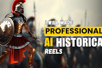 make ai history shorts, for instagram reels, youtube shorts with ai voice over