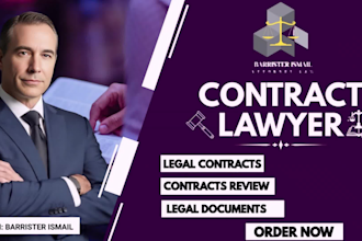 draft legal contracts, agreements, terms and conditions,nda and more